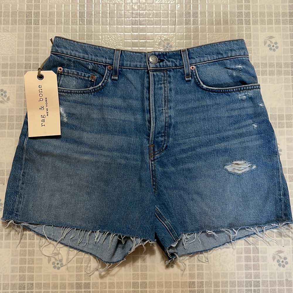 NWT Rag & Bone High Rise Denim Shorts